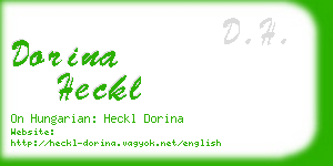 dorina heckl business card